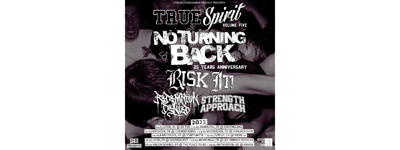 True Spirit Tour 2022 No Turning Back 25 Years Anniversary Hafenklang Tickets Von Tixforgigs True Spirit Tour 2022 No Turning Back 25 Years Anniversary Hafenklang Tickets Von Tixforgigs