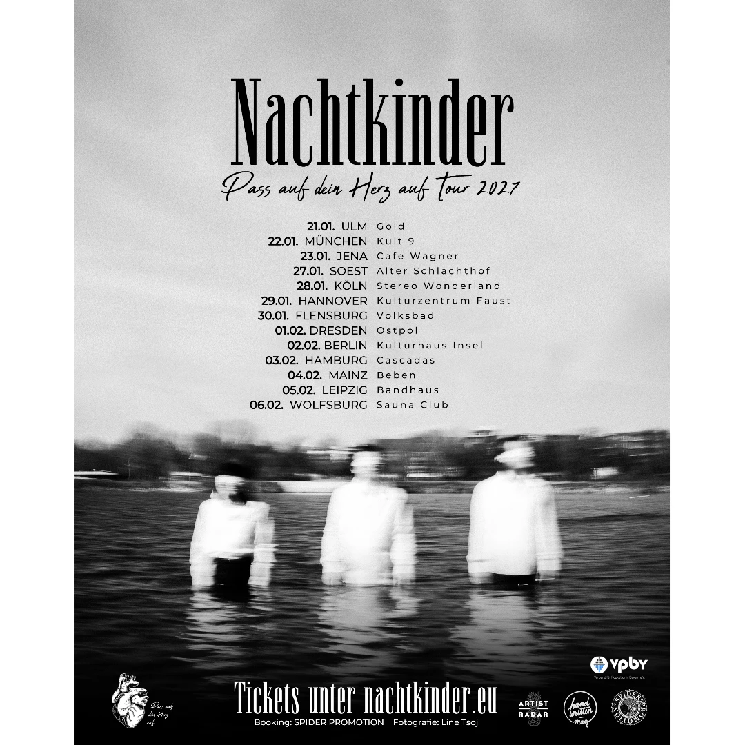 Nachtkinder „Pass auf dein Herz auf“ Tour 2027