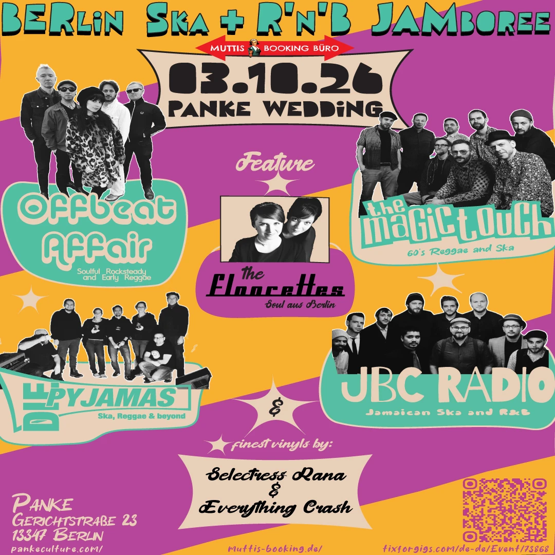 BERlin Ska & R'n'B Jamboree Soulful Ska Dance mit Live Bands