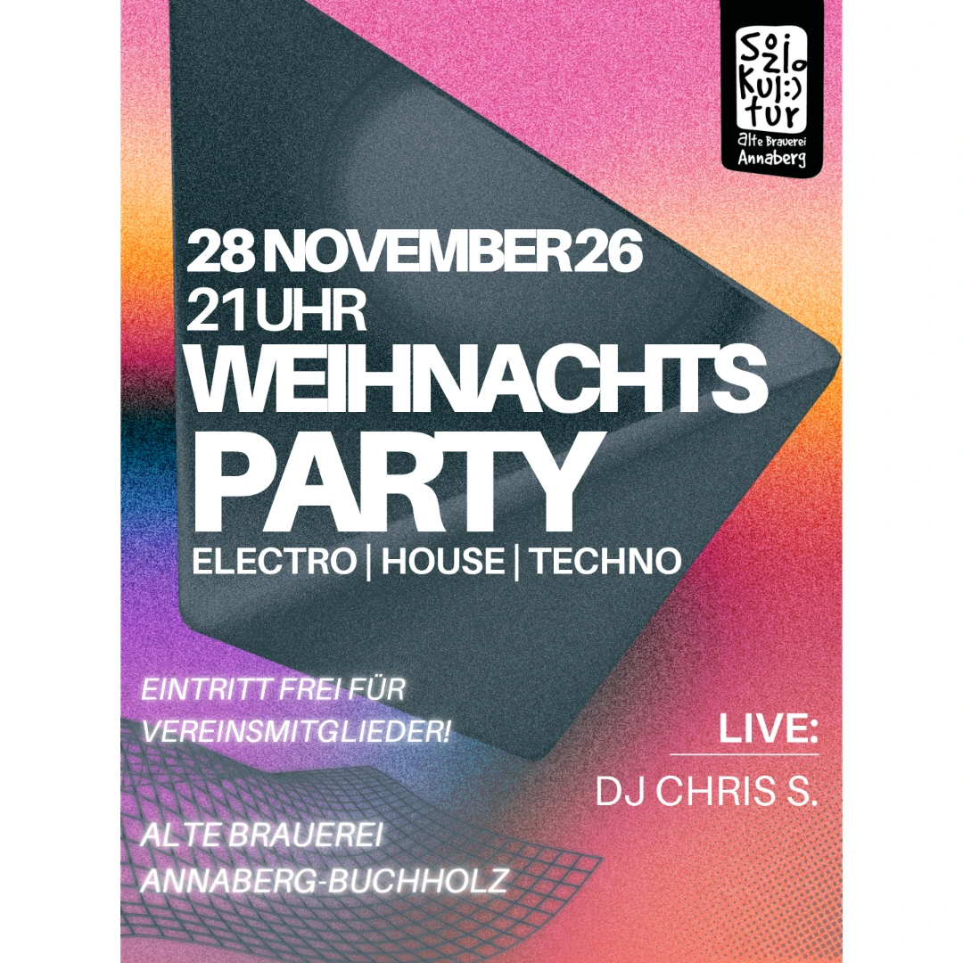 Weihnachtsparty mit DJ Chris S. House | Techno | Electro