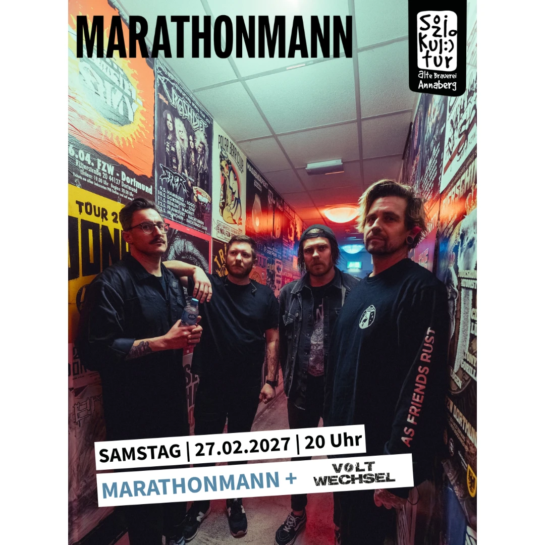 MARATHONMANN + VOLTWECHSEL Post-Hardcore | Rock | Punk | Alternative Rock | Alternative Metal