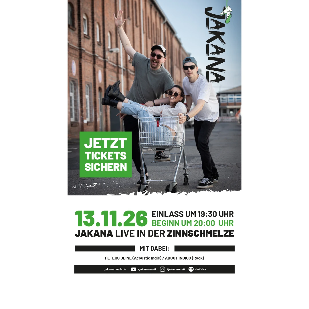 JaKaNa, About Indigo und Peters Beine 3 Bands, 3 Stile, ein gemeinsames Konzert, rockig, popig, folkig, INDIE…