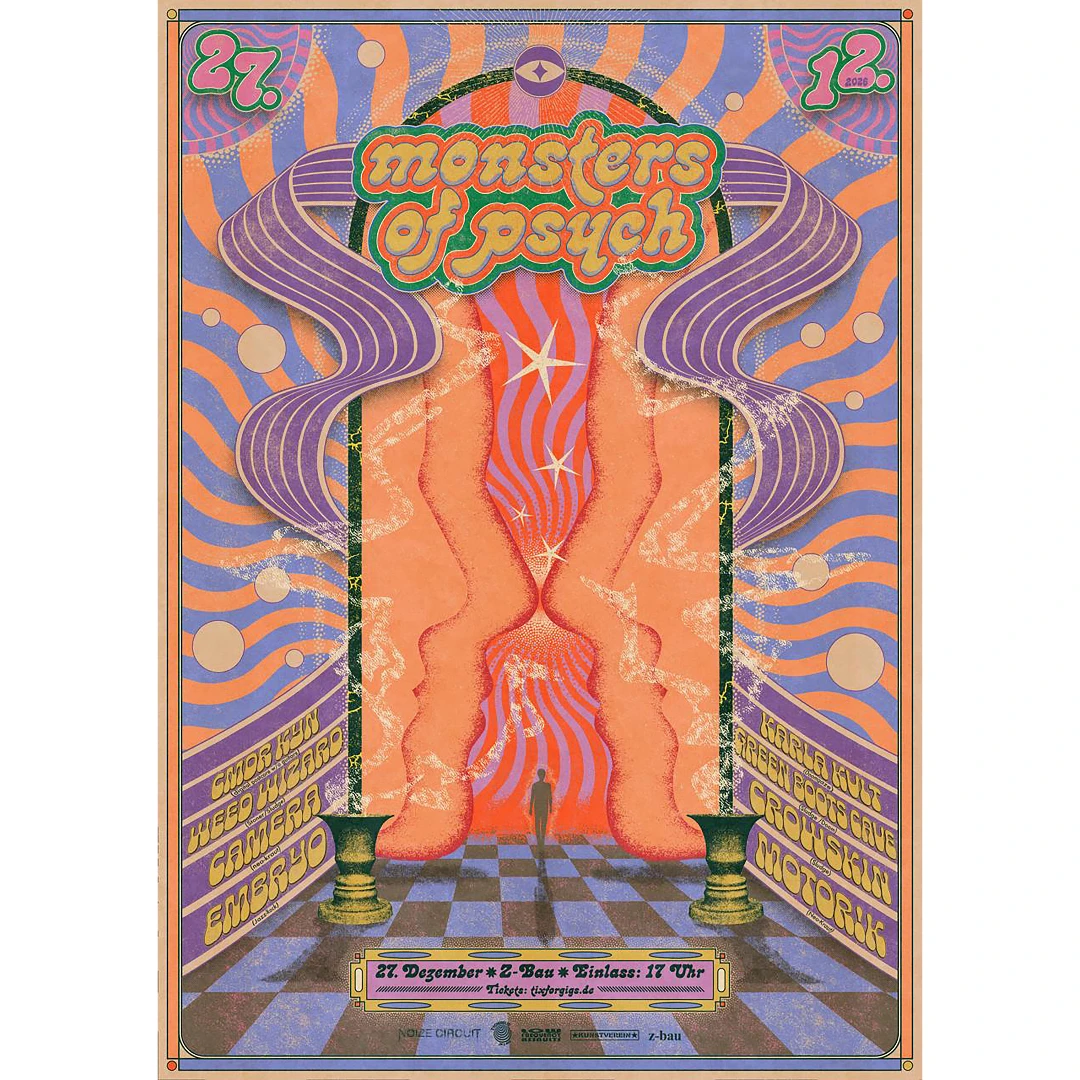 Monsters Of Psych Embryo + Camera + Weed Wizard + Motor!k + Crowskin + Karla Kvlt + Cmor Kyn + Green Boots Cave