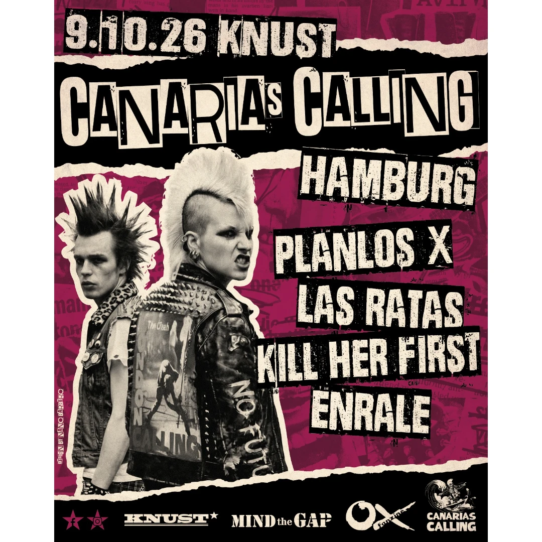 CANARIAS CALLING FESTIVAL 2026 – IV Edition. Planlos X + KILL HER FIRST + Las Ratas + Enrale