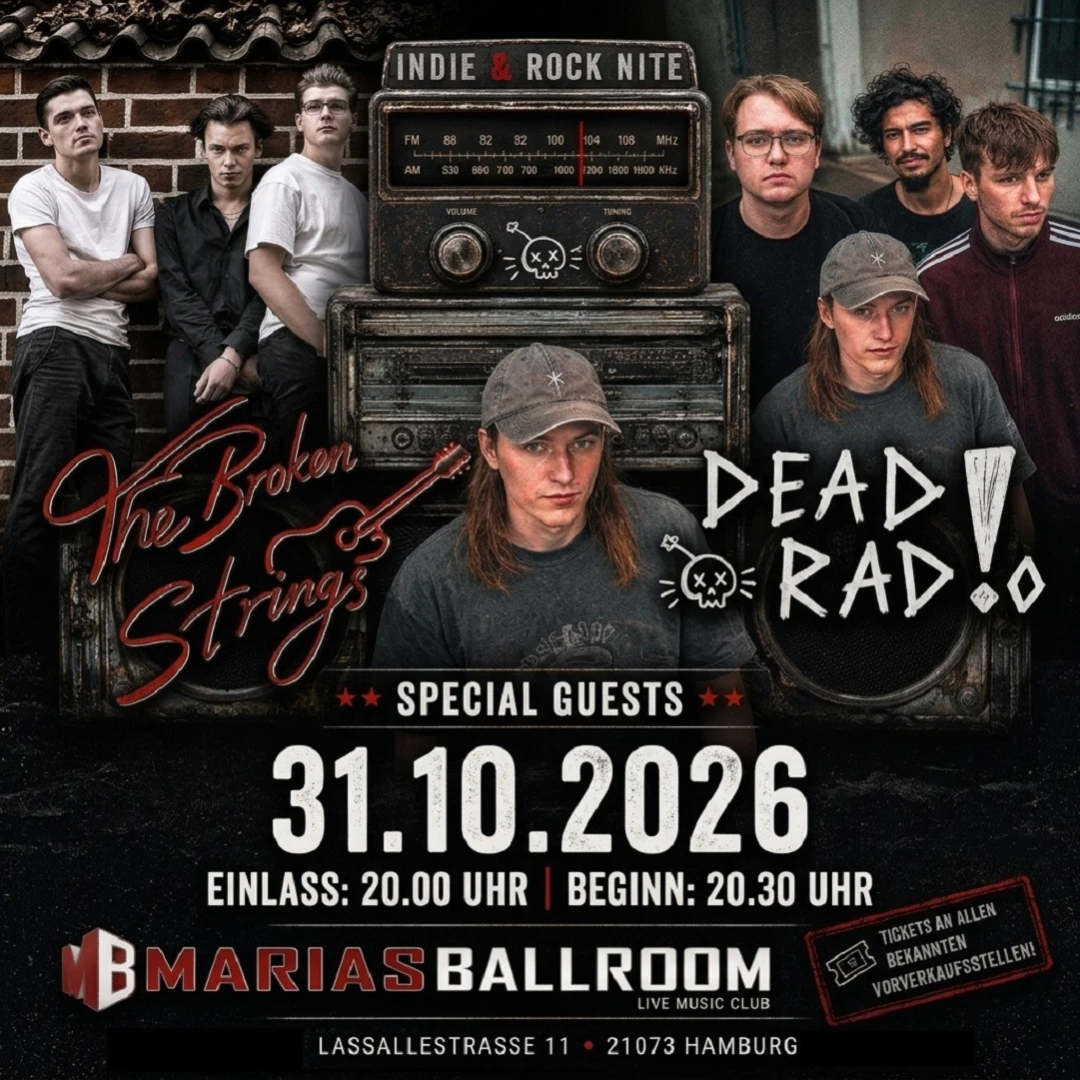 Dead Rad!o & The Broken Strings Dead Rad!o & The Broken Strings // Indie Rock Nite // Plus Special Guests