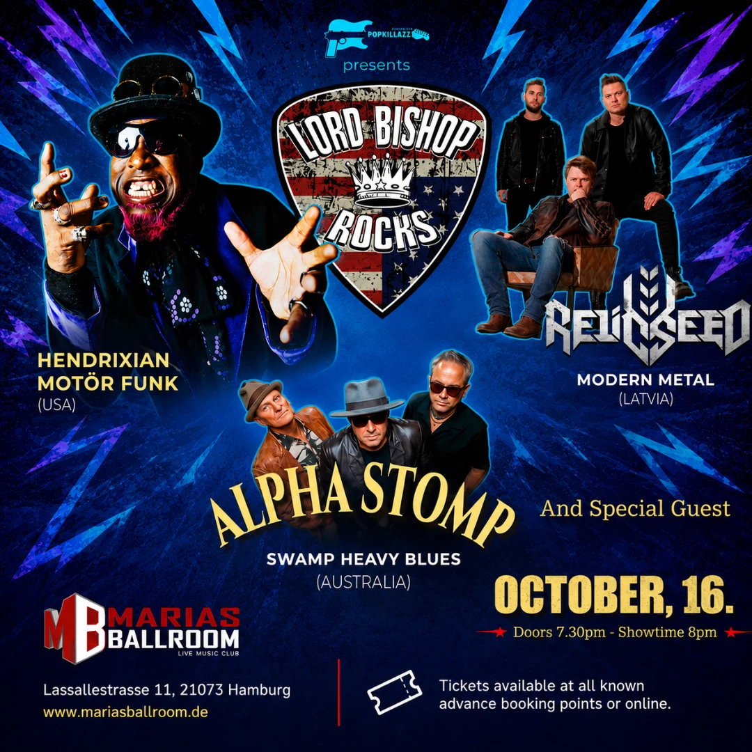 Lord Bishop Rocks Lord Bishop Rocks - The Musicall Smash Up Festival 2026 + Alpha Stomp + Relicseed + Eve Of Alana