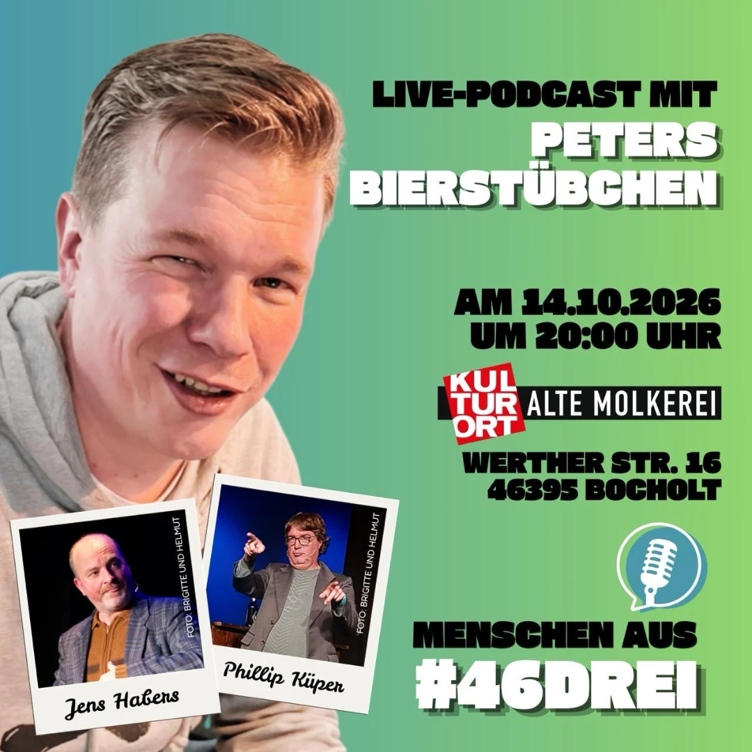LIVE Podcast mit Peters Bierstübchen Menschen aus #46Drei